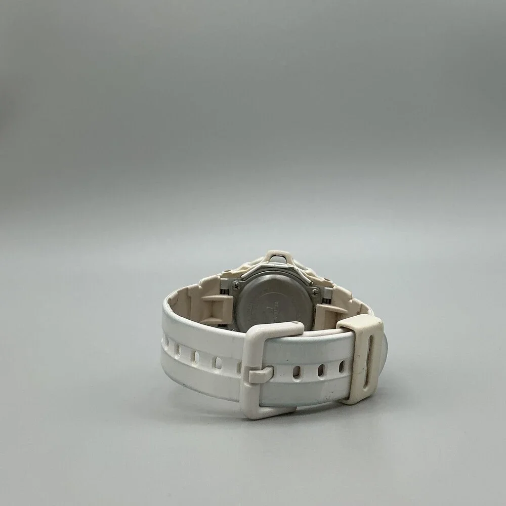 Casio Baby-G BG-169R Womens Watch 43mm White Digital Resin Alarm New Battery
